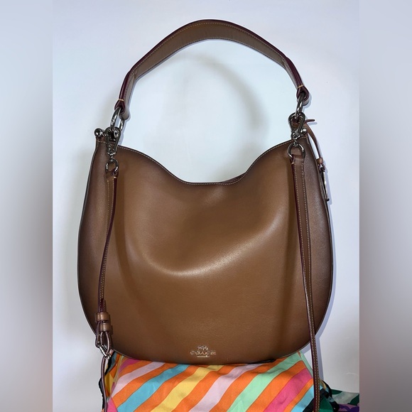 Coach Handbags - Coach Burnished Nomad in Saddle F37905